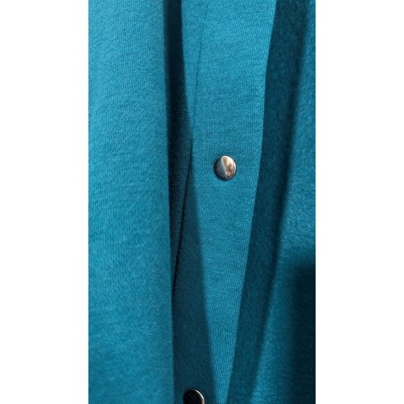 Woman Within Blue 3X Cardigan Button Down Winter Warm - Picture 3 of 10